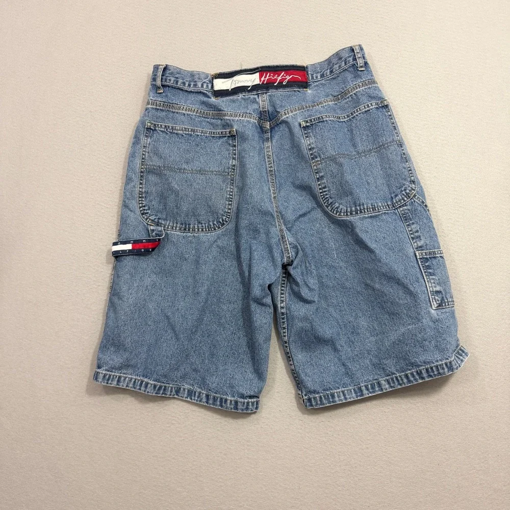 Vintage Tommy Hilfiger Carpenter Shorts Men 36 Blue 13